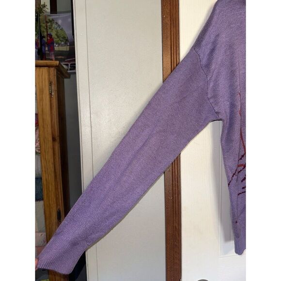 UO Urban Outfitters Graphic Doodle Purple Sweatshirt Size Small - Picture 5 of 16